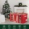 Christmas Ornament Storage Box with Adjustable Dividers, Ornament Storage Containers Fits 128 Holiday Ornaments 3-Inch, 600D Oxford Fabric Ornament Organizer for Decorations Accessories, Red